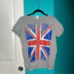 British Flag Graphic T Shirt